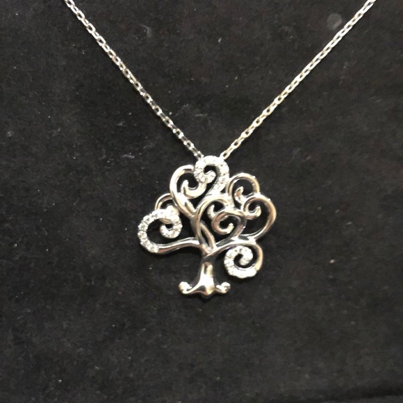 NWT sterling silver family tree necklace - Picture 2 of 2